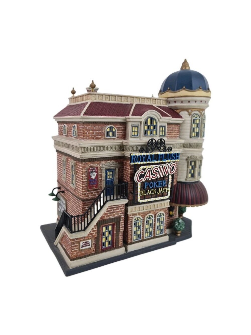 Department 56 Royal Flush Casino 59244 Christmas In The City Lighted Building